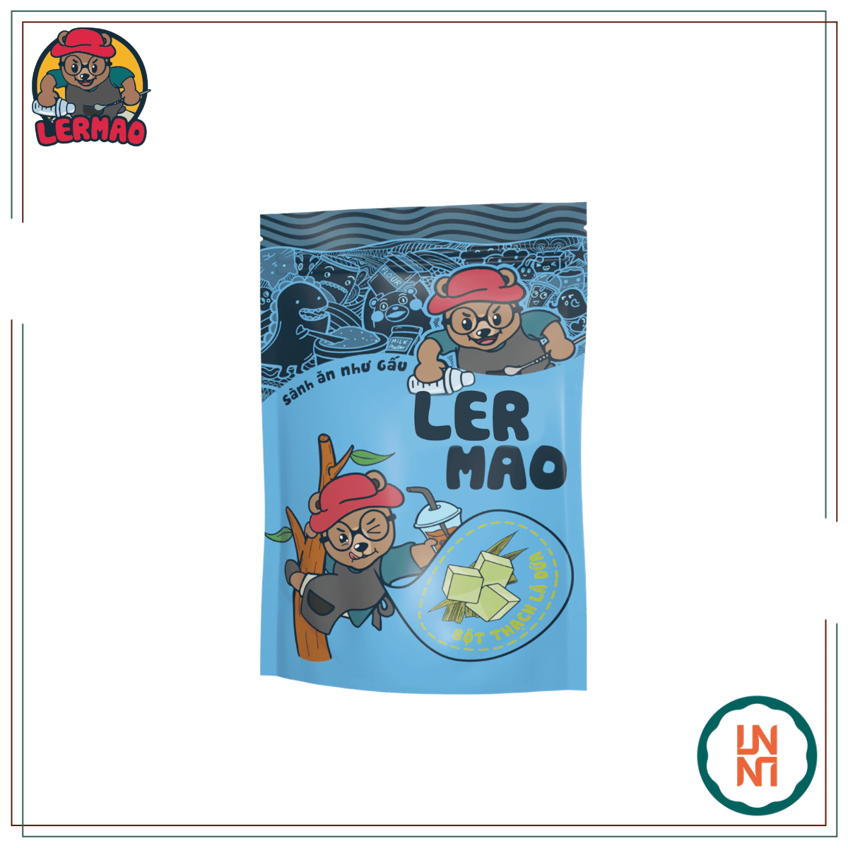 Lermao Bột Thạch Lá Dứa 1Kg
