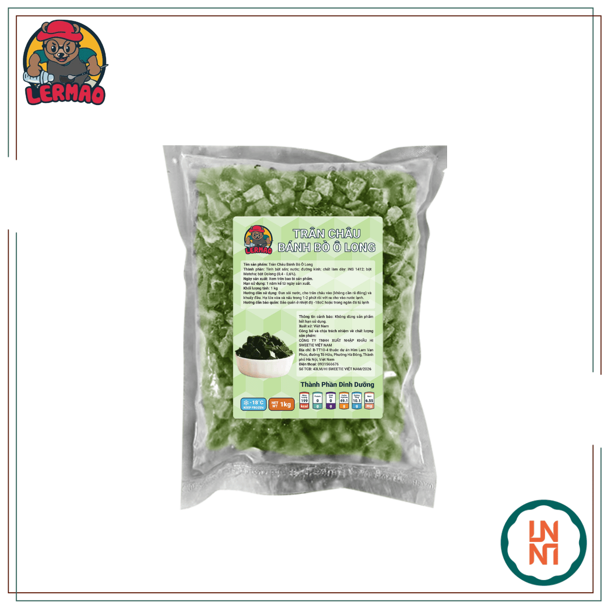 Lermao Trân Châu Bánh Bò 1Kg