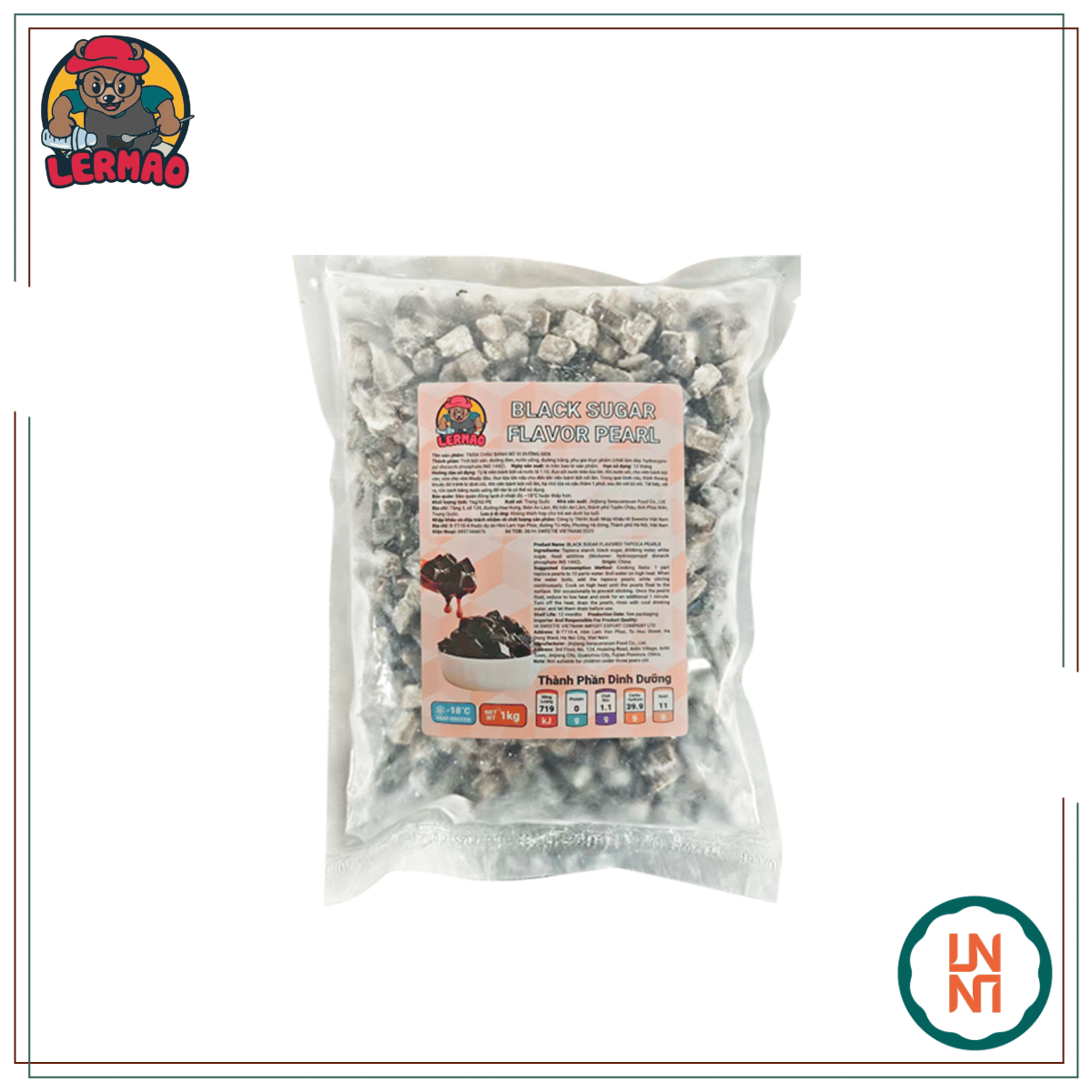 Lermao Trân Châu Bánh Bò Đường Đen