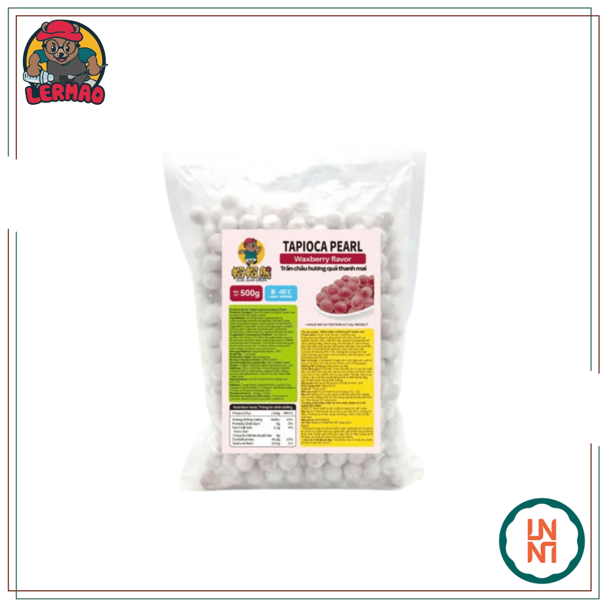 Lermao Trân Châu Hương Quả Thanh Mai 500Gr
