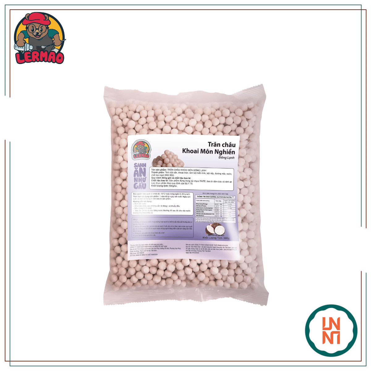 Lermao Trân Châu Khoai Môn 500Gr