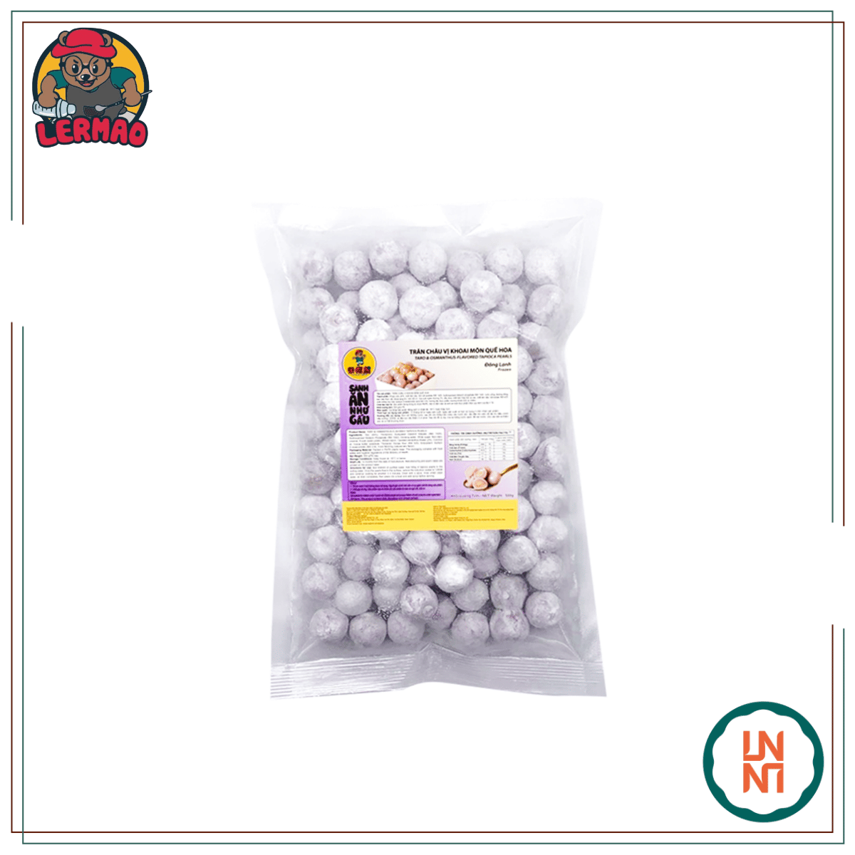 Lermao Trân Châu Khoai Môn Quế Hoa 500Gr