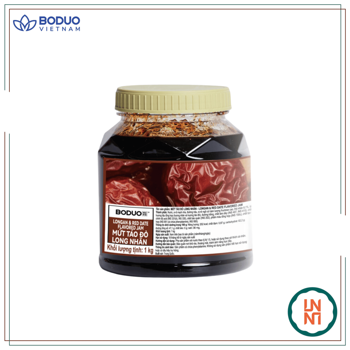Mứt Boduo Táo Đỏ Long Nhãn 1Kg