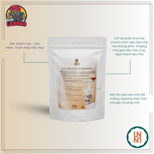 Lermao Bột Mochi Vị Gạo 800Gr