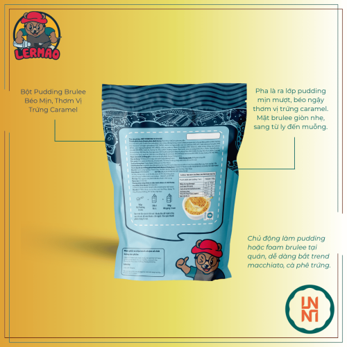 Lermao Bột Pudding Brulee 1Kg