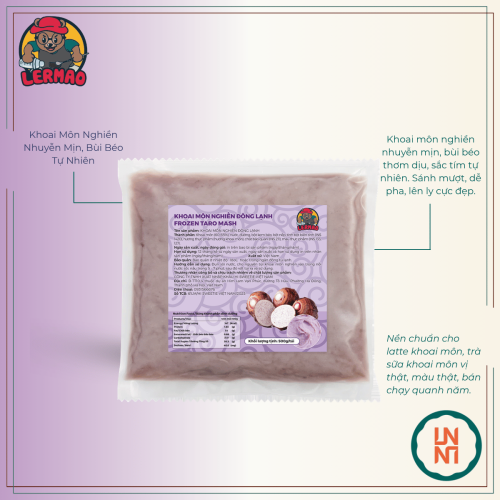 Lermao Khoai Môn Nghiền Đông Lạnh 500Gr
