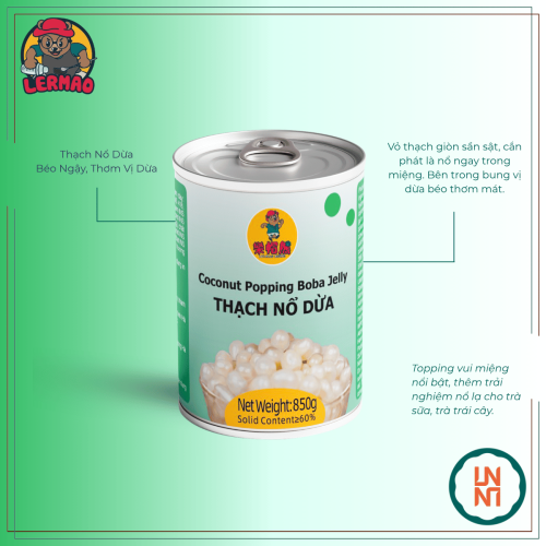 Lermao Thạch Nổ Dừa 850Gr