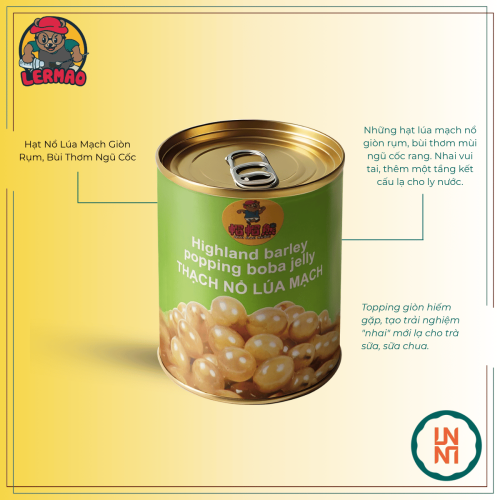Lermao Hạt Nổ Lúa Mạch 850Gr