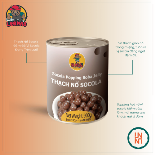 Lermao Thạch Nổ Socola 900Gr