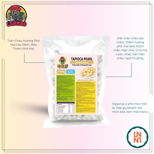 Lermao Trân Châu Hương Phô Mai 500Gr
