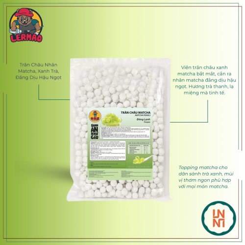 Lermao Trân Châu Nhân Matcha 500Gr