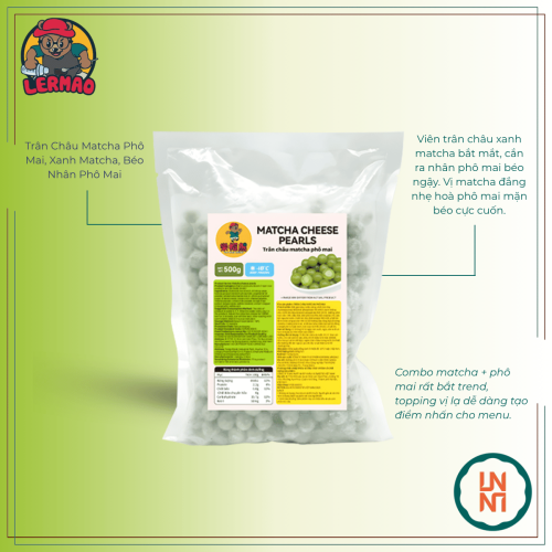 Lermao Trân Châu Matcha Phô Mai 500Gr