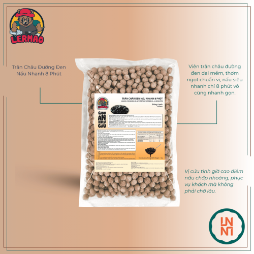 Lermao Trân Châu Đường Đen Nấu Nhanh (8 Phút) 1Kg
