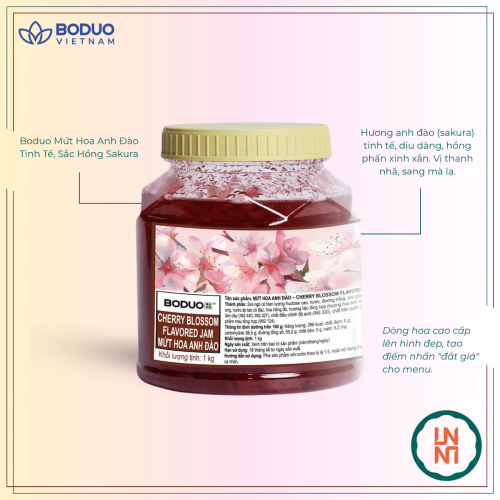 Mứt Boduo Hoa Anh Đào 1Kg