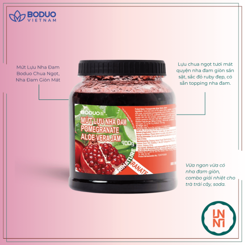 Mứt Boduo Lựu Nha Đam 900Gr