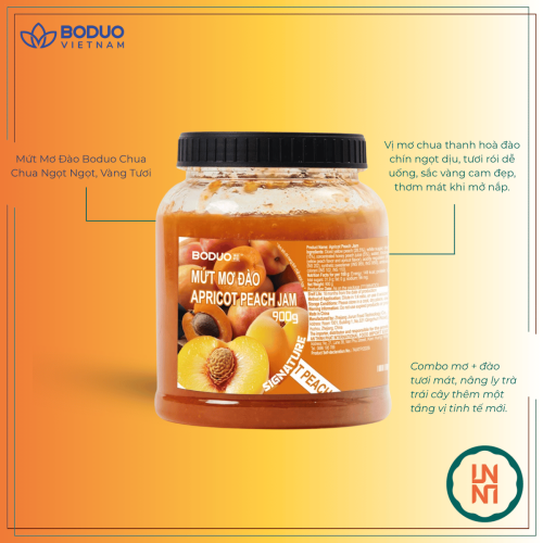 Mứt Boduo Mơ Đào 900Gr