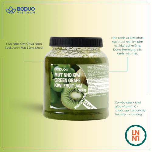 Mứt Boduo Nho Kiwi 900Gr