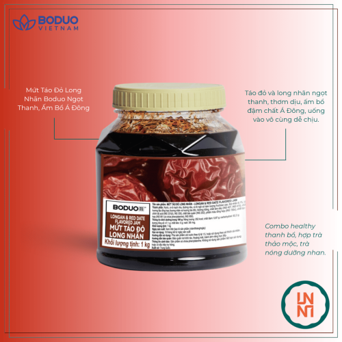 Mứt Boduo Táo Đỏ Long Nhãn 1Kg