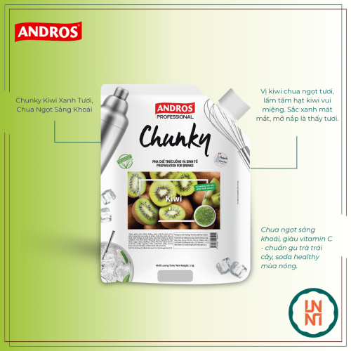 Mứt Chunky Kiwi 1Kg (Andros Chunky Kiwi)
