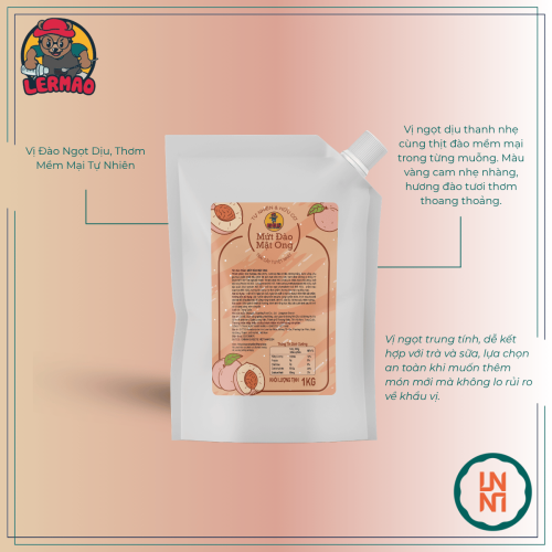 Mứt Lermao Đào Mật Ong 1Kg