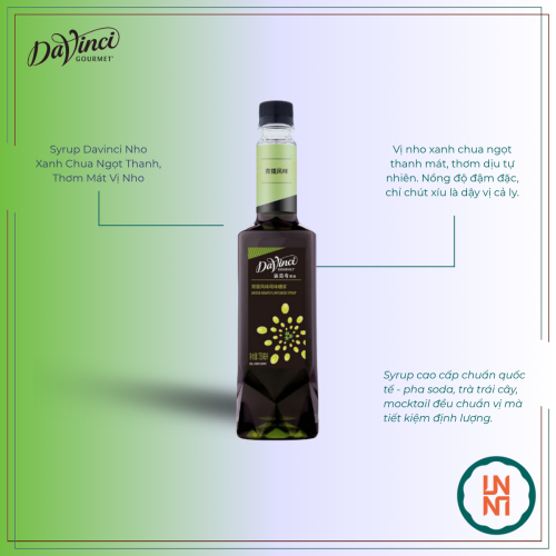 Syrup DaVinci Nho Xanh 750ml