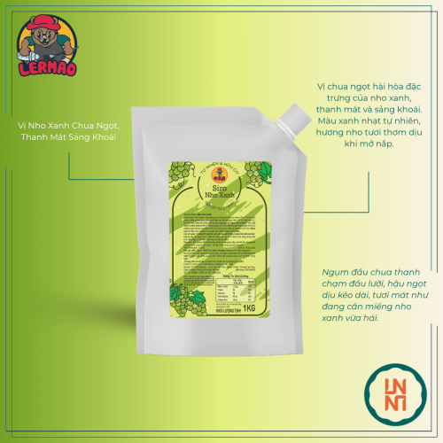 Syrup Lermao Nho Xanh 1Kg