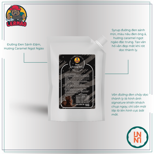 Syrup Lermao Đường Đen 1Kg
