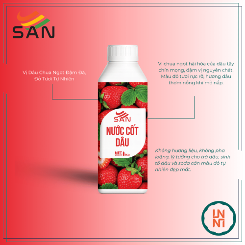 Nước Cốt Dâu Syrup San 1Kg