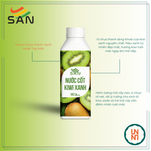 Nước Cốt Kiwi Xanh Syrup San 1Kg