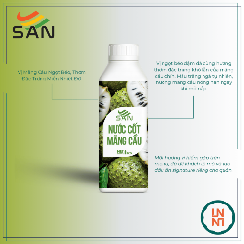 Nước Cốt Mãng Cầu Syrup San 1Kg