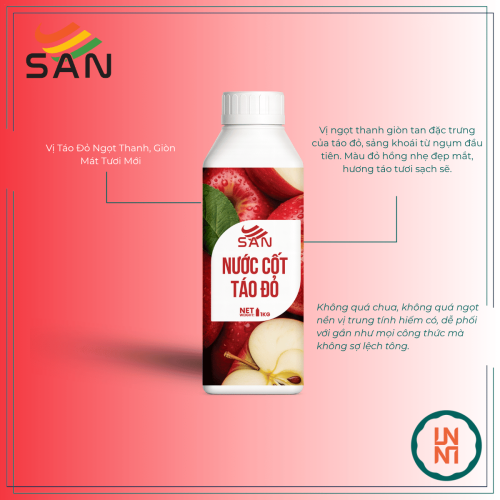 Nước Cốt Táo Đỏ Syrup San 1Kg