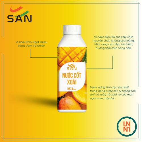 Nước Cốt Xoài Syrup San 1Kg