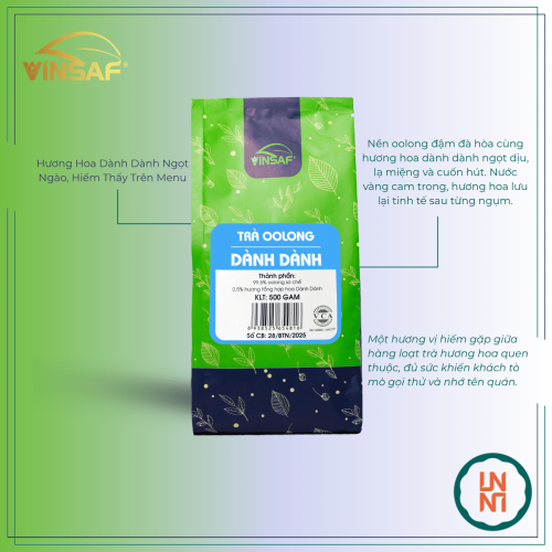 Trà Oolong Dành Dành Vinsaf 500Gr
